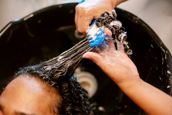 Chair to wash online hair in kitchen sink