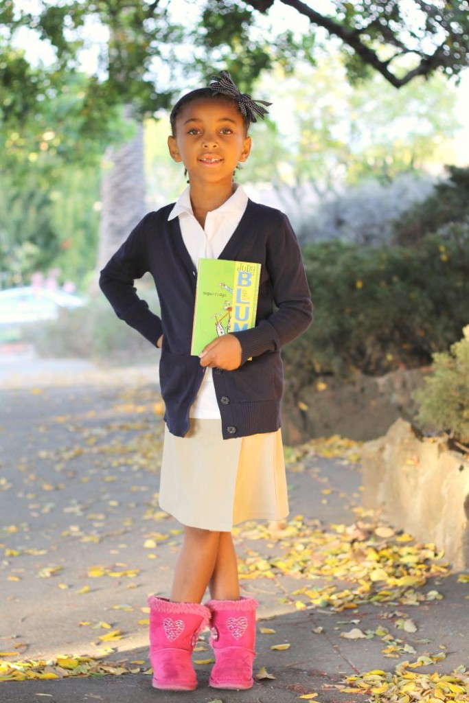 dress up a school uniform