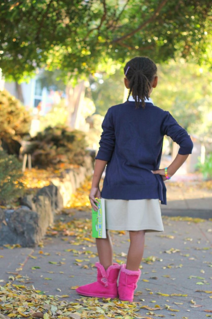 dress up a school uniform